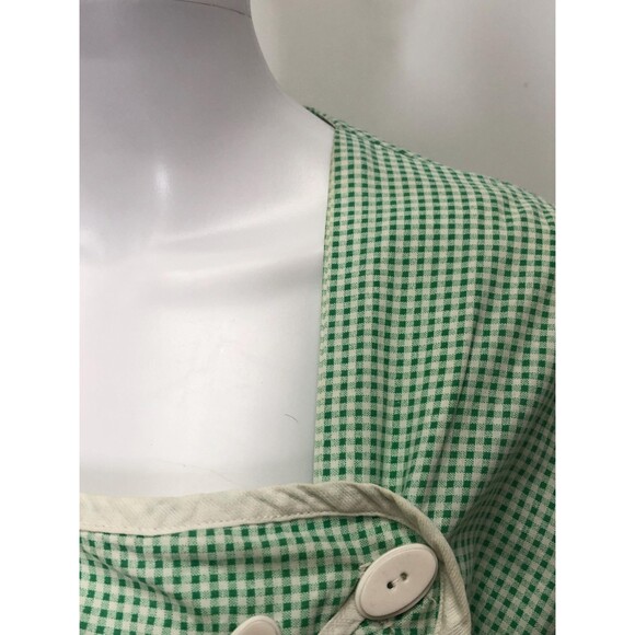 1930s-1940s FRUIT Of The LOOM GINGHAM Checkered Dress W/Adjustable Tie. L-XL - Picture 6 of 10